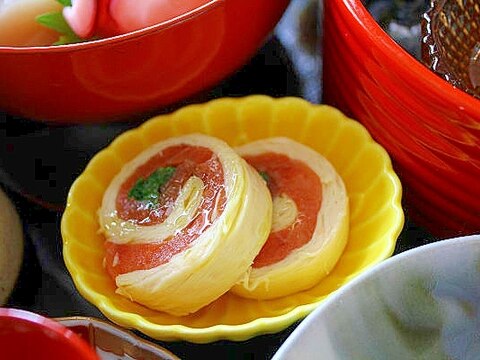 スモークサーモンの湯葉巻き*おせち*オードブル